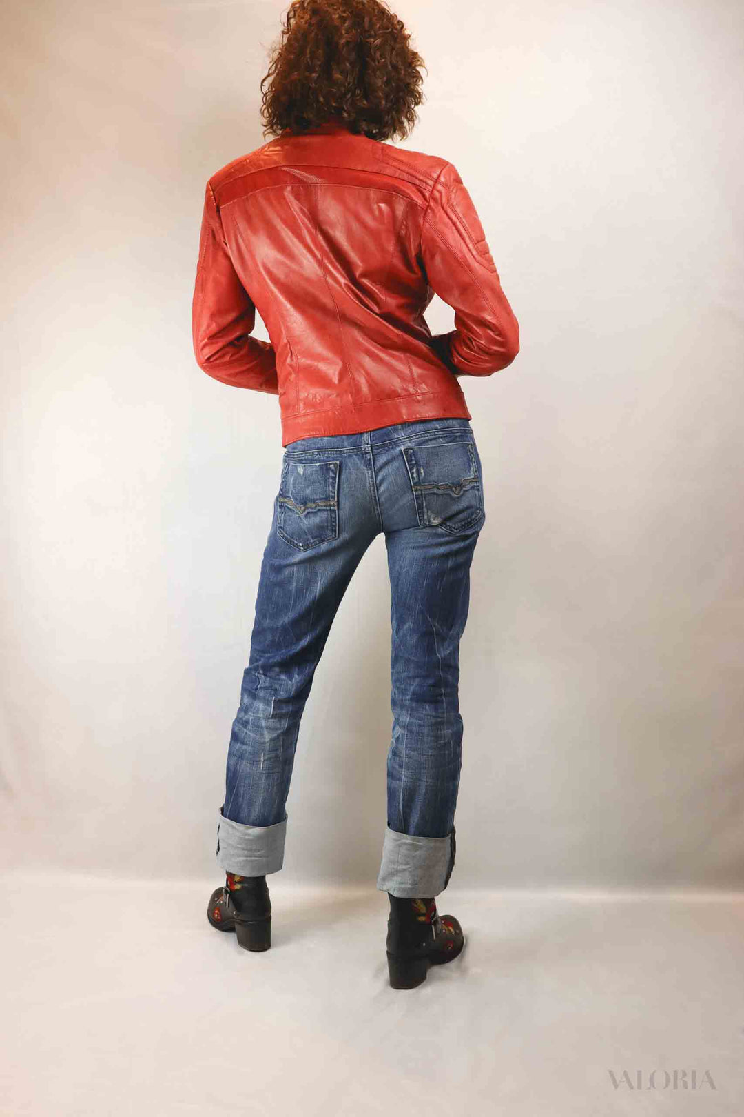 Red Biker Jacket