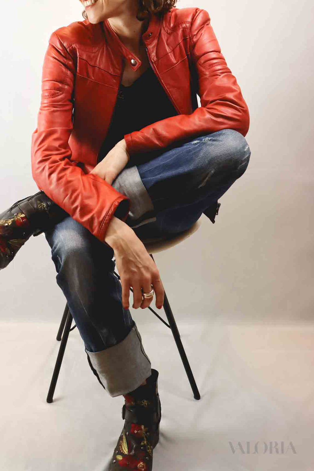 Red Biker Jacket