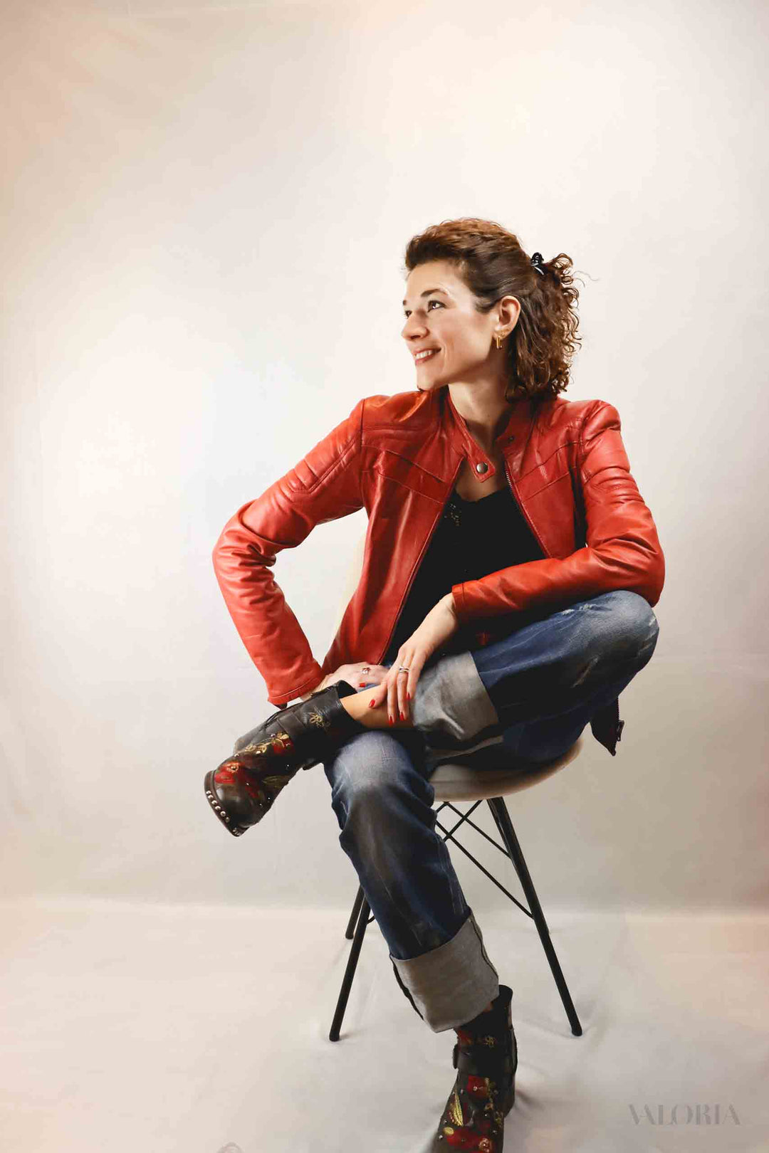 Red Biker Jacket