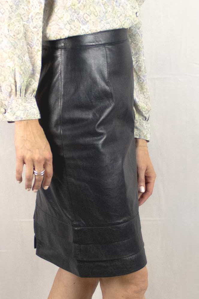 Vintage Leather Skirt