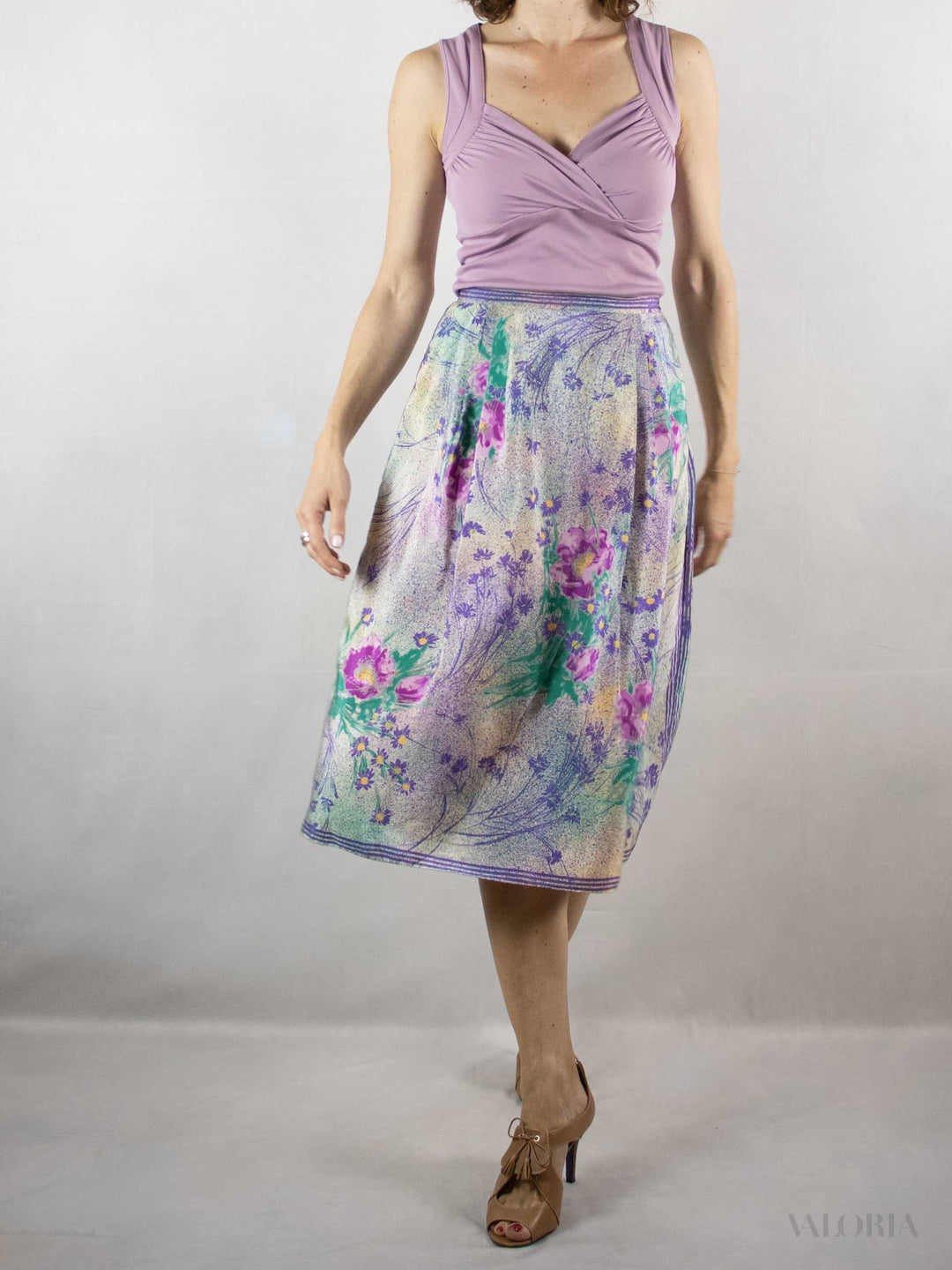 Monet's Meadows - Beautiful Silk Skirt