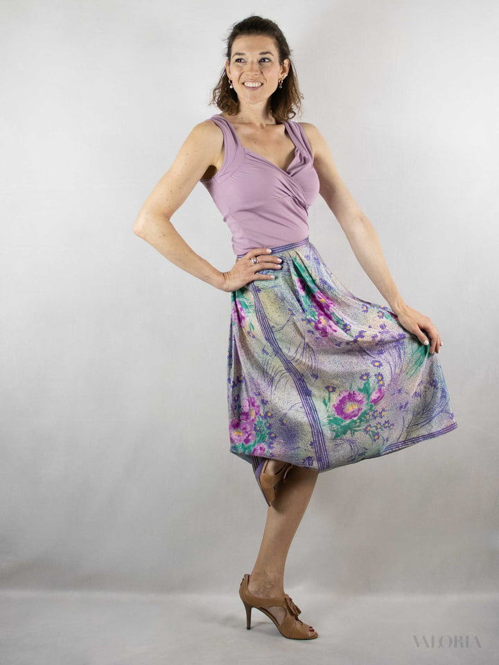 Monet's Meadows - Beautiful Silk Skirt